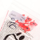 5pcs Jigging Hook Red Fishing Hook 21g/6cm Weight Lead Jig Fishhook - Aladdin Shoppers