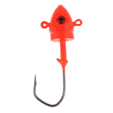5pcs Jigging Hook Red Fishing Hook 21g/6cm Weight Lead Jig Fishhook - Aladdin Shoppers