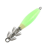 Maxbell 4pcs Sea Fishing Squid Hooks Octopus Hook Saltwater Fishing Lure Hard Bait Green and White - Aladdin Shoppers