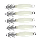 Maxbell 5pcs Sea Fishing Squid Hooks Octopus Hook Saltwater Fishing Lure Hard Bait 9cm/16g - Aladdin Shoppers