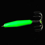 Maxbell Stainless Steel Luminous Squid Hook Barrel Umbrella Octopus Hook 6.3/7.2cm