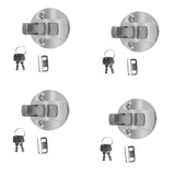 8 Pieces Zinc Alloy Chrome Finished Marine Boat Deck Flush Latch Pull Latch