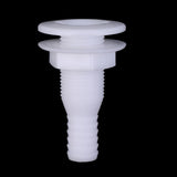 Maxbell 2 Pieces Marine Boat Yacht White Plastic 3/4 Inch Hose Barb Bilge Pump Thru-Hull Fittings - Aladdin Shoppers
