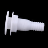 Maxbell 2 Pieces Marine Boat Yacht White Plastic 3/4 Inch Hose Barb Bilge Pump Thru-Hull Fittings - Aladdin Shoppers