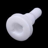 Maxbell 2 Pieces Marine Boat Yacht White Plastic 3/4 Inch Hose Barb Bilge Pump Thru-Hull Fittings - Aladdin Shoppers