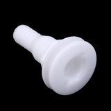 Maxbell 2 Pieces Marine Boat Yacht White Plastic 3/4 Inch Hose Barb Bilge Pump Thru-Hull Fittings - Aladdin Shoppers