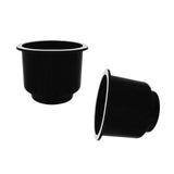 Maxbell 2 Pieces / Set Boat Plastic Cup Drink Can Holder Universal Boat Marine RV - Black