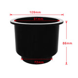 Maxbell 2 Pieces / Set Boat Plastic Cup Drink Can Holder Universal Boat Marine RV - Black - Aladdin Shoppers