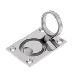 Maxbell 316 Stainless Steel Boat Marine Flush Mount Ring Handle Pull Cabin Deck Hatch Locker Lift 2.44 x 1.7" - Aladdin Shoppers