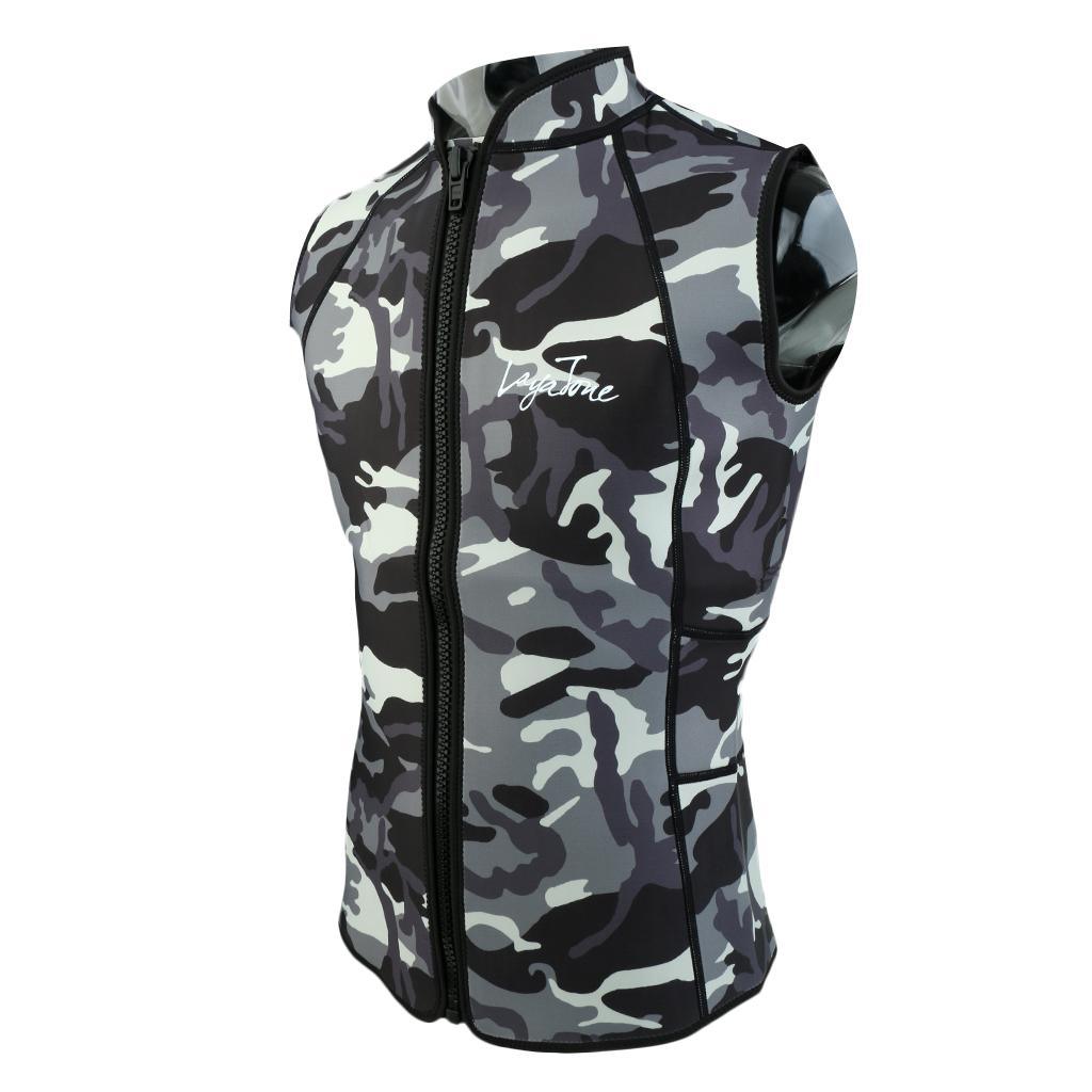 Maxbell Maxbell Men 2mm Neoprene Scuba Diving Surfing Sperafishing Wetsuit Vest Jacket XL