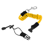 Maxbell 2 Pieces Safety Kayak Boat Paddle Leash Fishing Rod Pole Coiled Lanyard Cord