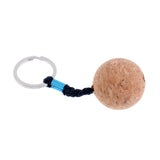 Maxbell 2Pcs 3.5cm Single Ball Cork Keyring Buoyant Key Ring Marine Sail Boat Float