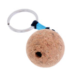 Maxbell 2Pcs 3.5cm Single Ball Cork Keyring Buoyant Key Ring Marine Sail Boat Float