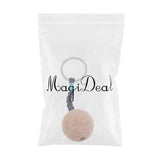 Maxbell 2Pcs 3.5cm Single Ball Cork Keyring Buoyant Key Ring Marine Sail Boat Float