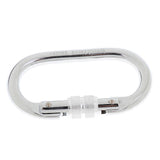 Maxbell Maxbell 2 Pieces 25KN Screwgate Locking Rock Climbing Caving Carabiner Silver