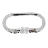 Maxbell Maxbell 2 Pieces 25KN Screwgate Locking Rock Climbing Caving Carabiner Silver