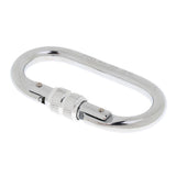 Maxbell Maxbell 2 Pieces 25KN Screwgate Locking Rock Climbing Caving Carabiner Silver