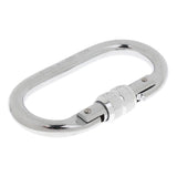 Maxbell Maxbell 2 Pieces 25KN Screwgate Locking Rock Climbing Caving Carabiner Silver