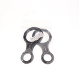 Maxbell Maxbell 2 Pieces 35KN Aluminum Alloy Climbing Figure 8 Descender Belay Device Black