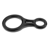 Maxbell 2 Pieces 35KN Aluminum Alloy Climbing Figure 8 Descender Belay Device Black - Aladdin Shoppers