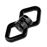 5pcs Safety Swivel Rope Connector Device for Climbing Aerial Dance Black