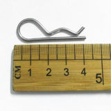 Maxbell 20 Pieces Marine Stainless Steel R Retaining Clip Spring Cotter Pin 2x42mm