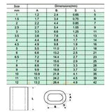 Maxbell Aluminium Steel Wire Rope Cable Ferrules Crimping Loop Sleeves 3mm + 4mm - Aladdin Shoppers