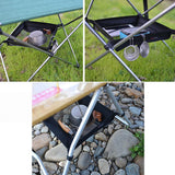 Maxbell 2pcs Camping Picnic Folding Table Storage Grid Outdoor Storage Mesh Bag S M