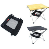 Maxbell 2pcs Camping Picnic Folding Table Storage Grid Outdoor Storage Mesh Bag S M