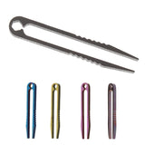 Maxbell Mini Ti Alloy Outdoor Camping Emergency Tweezers Pocket Tool 4.5cm Titanium - Aladdin Shoppers