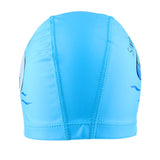 Maxbell Maxbell Children's Waterproof Cartoon Dolphin Swimming Cap Ear Protection Lake blue