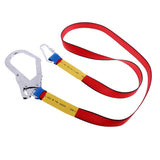 Maxbell 2 Piece Climbing Harness Belt Lanyard Fall Protection with Carabiner
