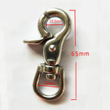 Maxbell 2 Piece Stainless Steel Swivel Lobster Clasp Clip Snap Hook Bag Pet Lanyard