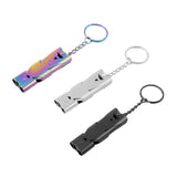 Maxbell Double Pipe High Decibel Outdoor Camping Survival Emergency Whistle Colorful - Aladdin Shoppers