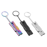 Maxbell Double Pipe High Decibel Outdoor Camping Survival Emergency Whistle Colorful - Aladdin Shoppers