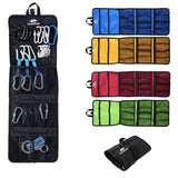 Maxbell Folding Rock Climbing Caving Quickdraw Sling Carabiner Collection Bag Black - Aladdin Shoppers