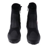 2xWetsuits Neoprene 5mm Hi Cut Zipper Boot Snorkeling Diving Boots L (41-42)