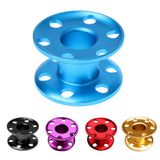 Maxbell 2x Empty Aluminum Alloy Scuba Diving Finger Reel Guide Line Spool Red Purple