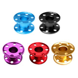 Maxbell 2x Empty Aluminum Alloy Scuba Diving Finger Reel Guide Line Spool Red Purple