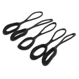 Maxbell 5 Pieces Non-slip Strong Zipper Pull Cord Zip Puller Zip Fastener Black - Aladdin Shoppers