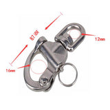 Maxbell Heavy Duty  Stainless Steel Quick Release Swivel Eye Snap Shackle Hook Clip