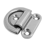Maxbell 20pcs Small Folding Pad Eye Deck Lashing Rings Staple Cleat for Trailer Boat