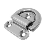 Maxbell 2pcs Heavy Duty 316 Stainless Steel Folding Pad Eye Deck Lashing D Ring Tie Down Anchor Point Plate 9mm - Aladdin Shoppers