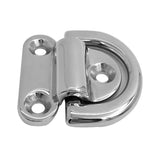 Maxbell 2pcs Heavy Duty 316 Stainless Steel Folding Pad Eye Deck Lashing D Ring Tie Down Anchor Point Plate 9mm - Aladdin Shoppers
