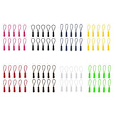 Maxbell 10Pcs Plastic Zipper Pull Cord Zip Puller Slider for Clothes Bags White - Aladdin Shoppers
