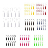 Maxbell 10Pcs Plastic Zipper Pull Cord Zip Puller Slider for Clothes Bags White - Aladdin Shoppers
