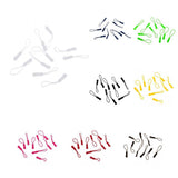 Maxbell 10Pcs Plastic Zipper Pull Cord Zip Puller Slider for Clothes Bags White - Aladdin Shoppers