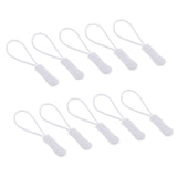 Maxbell 10Pcs Plastic Zipper Pull Cord Zip Puller Slider for Clothes Bags White - Aladdin Shoppers