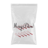 Maxbell 10Pcs Plastic Zipper Pull Cord Zip Puller Slider for Clothes Bags Dark Red - Aladdin Shoppers