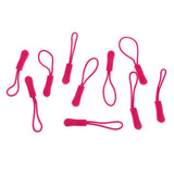 Maxbell 10Pcs Plastic Zipper Pull Cord Zip Puller Slider for Clothes Bags Rose Red - Aladdin Shoppers